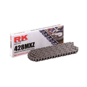 Cadena con paso 428 reforzada gama "MXZ" RK para moto