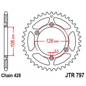 Corona para moto Suzuki DR-Z125L 03-13