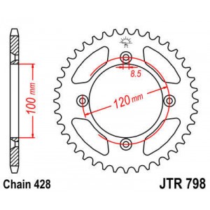 Corona para moto Suzuki RM85 02-12