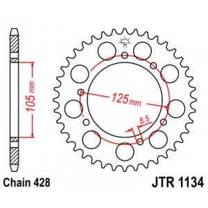 Corona para moto Derbi Senda Baja 125 R Enduro 06-08, Derbi Senda 125 R 04-07, Derbi Senda Trail 125 04-05