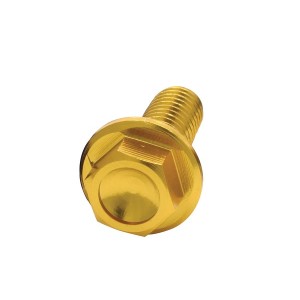 Tornillos Autoblocantes de Aluminio M6 Dorados DRC