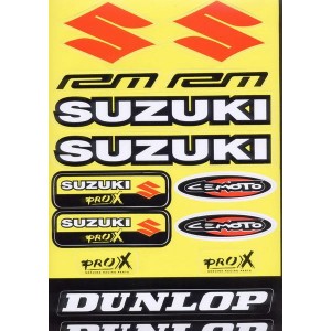 Hoja de adhesivos SUZUKI