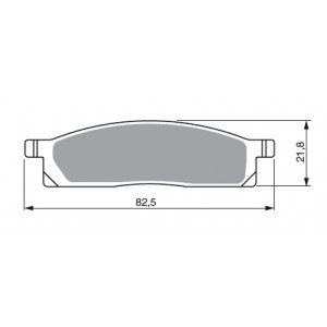 Pastillas de freno delantero sinterizadas RENTHAL (BP-109) Yamaha DT 50 LC 98-13, Yamaha YZ 80 86-01, Yamaha YZ 85 02-13, Yamaha TT-R 125 00-12