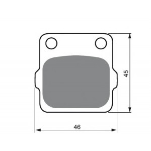 Pastillas de freno trasero sinterizadas (FA84) Kawasaki 80 KX 88-00, Kawasaki 85 KX 01-13, Kawasaki 100 KX 89-13, Kawasaki 140 KLX 08-12