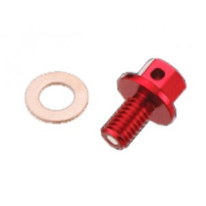 Tornillo/Tapón magnetico para el  drenaje del aceite motor TEAM10 Honda CRF 150 R 07-12, CRF 250 R 04-12, CRF 250 X 04-12,CRF 450 R 02-12 con Referencia  de origen 90004-GHB-600