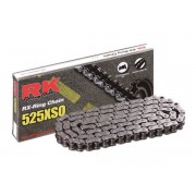 Cadena con paso 428 con retenes RX-Ring gama "XSO" RK para moto