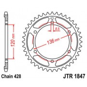 Corona para moto Yamaha XT250X 08-13