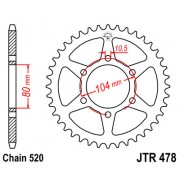 Corona para moto Kawasaki KLE650 Versys 07-13