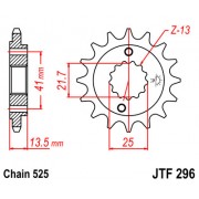 Piñón de ataque para moto Honda XRV650 Africa Twin 88-90