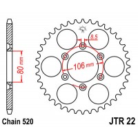 Corona Aprilia MX125 04-07, SX125 08-11
