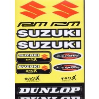 Hoja de adhesivos SUZUKI