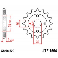 Piñón Yamaha TT-R230 05-12