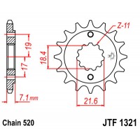 Piñón Honda XR250R 96-04