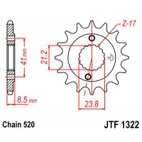 Piñón Honda XR400R 96-04