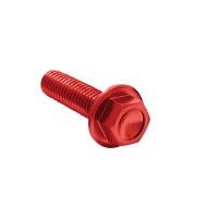Pack 4 tornillos Autoblocantes de Aluminio M6 Rojos DRC
