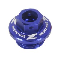 Tapón de llenado aceite motor Azul ZETA RACING Kawasaki