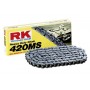 Cadena con paso 420 reforzada gama "MS" RK para moto