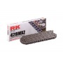 Cadena con paso 428 reforzada gama "MXZ" RK para moto