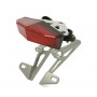 Piloto trasero con porta matrícula de aluminio “EDGE-2” tulipa roja DRC Yamaha WR250R/X