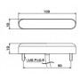 Piloto trasero universal con led "FLEX-3" (Atornillable) DRC