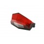 Piloto trasero universal "EDGE-2" tulipa roja DRC