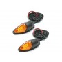 Juego de 2 Intermitentes universales con led "586"  tulipa naranja DRC