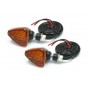 Juego de 2 Intermitentes universales con led "601" tulipa naranja DRC