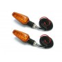 Juego de 2 Intermitentes universales con led "602" tulipa naranja DRC