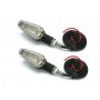 Juego de 2 Intermitentes universales con led "602" tulipa transparenteDRC