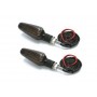 Juego de 2 Intermitentes universales con led "602" tulipa ahumada DRC