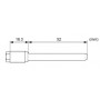 D58-33-074 Pasador de pinza de freno trasero Honda