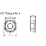 Tuercas Autoblocantes de Aluminio M6 Azules DRC