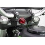 Embellecedor para la tuerca de la pipa de la dirección ZETA RACING   Kawasaki KLX250 color rojo