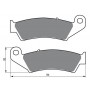 Pastillas de freno delantero sinterizadas RENTHAL (BP-100) Honda CR125 95-07,XLR125R 98-01,XR125 03-08,CRF150F 07-09,CRF230 04-09,CRF230L 08-13,CR250R 95-07,CRF250F 04-13,CRF250R 04-13,CRF250X 04-13,XLR250R 91-13,XR250R 96-05,XR400 96-06,XR440 2004,CRE450
