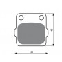 Pastillas de freno delantero sinterizadas RENTHAL (BP-102) Honda CR80R 86-02, CR80RB 92-02, CR85R 03-07, CR85RB 03-07, CRF150RB 07-12