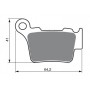Pastillas de freno trasero sinterizadas (FA368) KTM 125 SX 04-13, 125 EXC 04-13, 200 EXC 04-13, 250 EXC 04-13, 300 EXC 04-13, 150 SX 08-13, 150 XC 10-13, 200 XC-W 10-13, 250 EXC 11-13, 250 EXC-F 06-13, 250 SX 03-13, 250 SX-F 06-12, 250 XC-W 10-12, 250 XC 