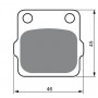 Pastillas de freno trasero sinterizadas RENTHAL (BP-110) Yamaha YZ80 93-01, Yamaha YZ85 02-13, Yamaha YZ125 1989. Yamaha YZ250 1989