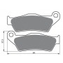Pastillas-de-freno delantero-sinterizadas-RENTHAL-BMW-G450X-08-13