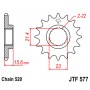 Piñón Yamaha TT600R 98-03, XT600E 1987/89-98, XT600Z Tenere 89-94, XTZ660 Tenere 91-98