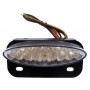 Piloto trasero universal con led “Homologado” tulipa Transparente con soporte Matricula