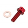 Tornillo/Tapón magnetico para el drenaje del aceite motor TEAM10 Honda CRF 250 R 04-12, CRF 250 X 04-12 Referencia de origen: 96300-08025-00