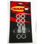Presentacion del kit reparación de los rodamientos del basculante de la marca TEAM10 para moto Suzuki RM125 96-00, RM250 96-00