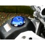 Tapón de depósito de gasolina “TRAIL” Azul ZETA RACING Kawasaki KLX, D-Tracker